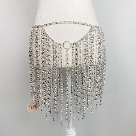 Camila Coelho Penny Skirt in Silver - Picture 3 of 9